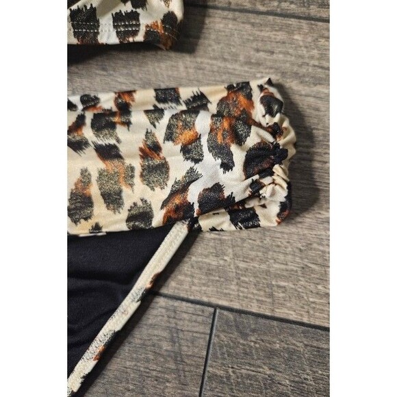 Victoria Secret Miraculous Bombshell Leopard Bathing Suit Swimsuit 36B Large - Picture 3 of 8